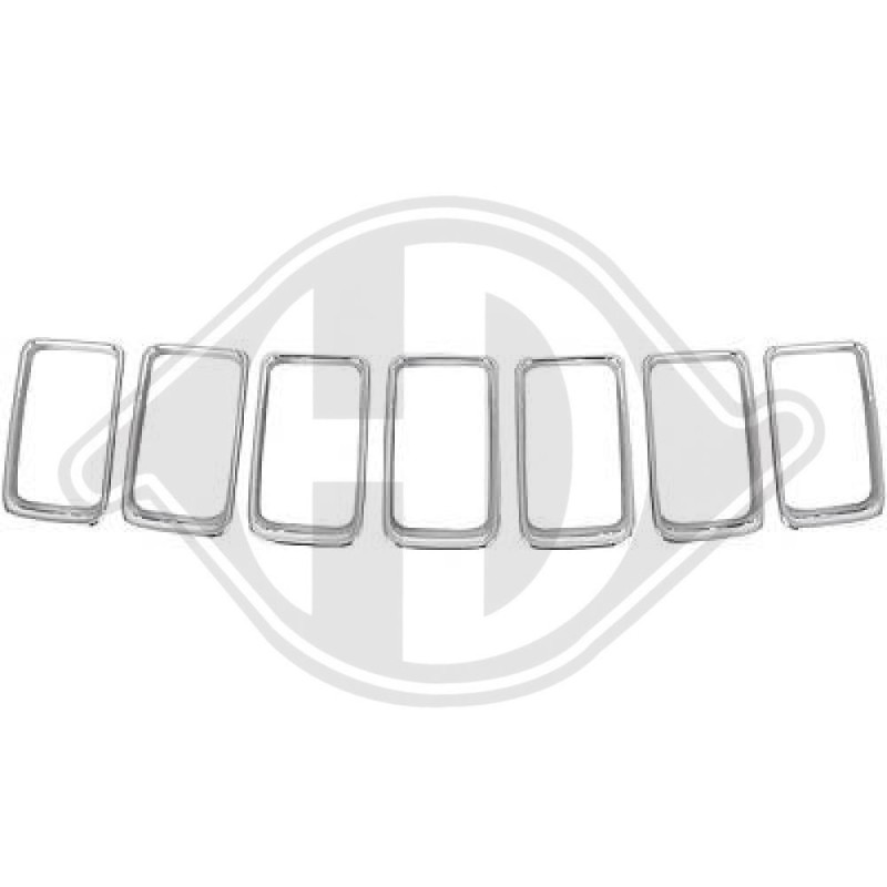 Kit modanature decorative/ protettive Griglia radiatore Chrysler Grand Grand Cherokee 13-16 (Cod. D-