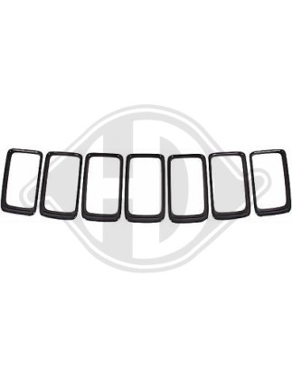 Kit modanature decorative/ protettive Griglia radiatore Chrysler Grand Grand Cherokee 13-16 (Cod. D-