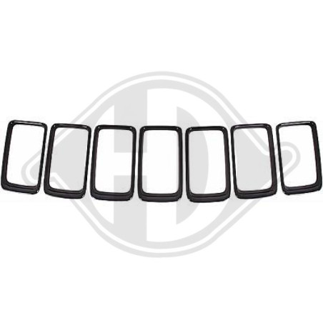 Kit modanature decorative/ protettive Griglia radiatore Chrysler Grand Grand Cherokee 13-16 (Cod. D-