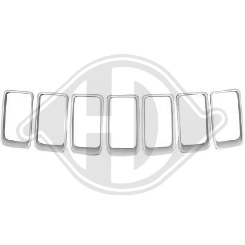 Kit modanature decorative/ protettive Griglia radiatore Chrysler Grand Grand Cherokee 13-16 (Cod. D-