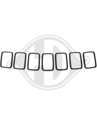 Kit modanature decorative/ protettive Griglia radiatore Chrysler Grand Grand Cherokee 17- (Cod. D-26