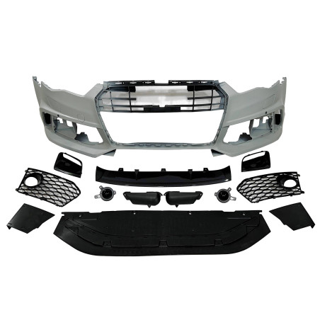 Paraurti Anteriore Audi A6 2015-2018 C7 Look RS6 Carbonio (Cod. E-TCA6023)