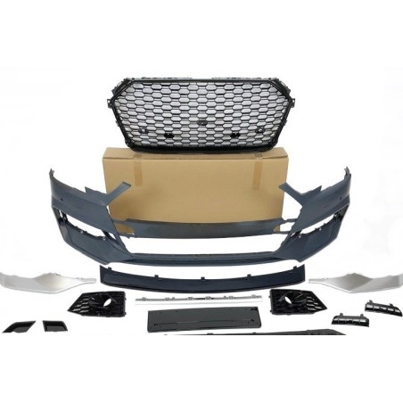 Paraurti Anteriore Audi A4 16-19 B9 Look RS4 (Cod. E-TCA02291)
