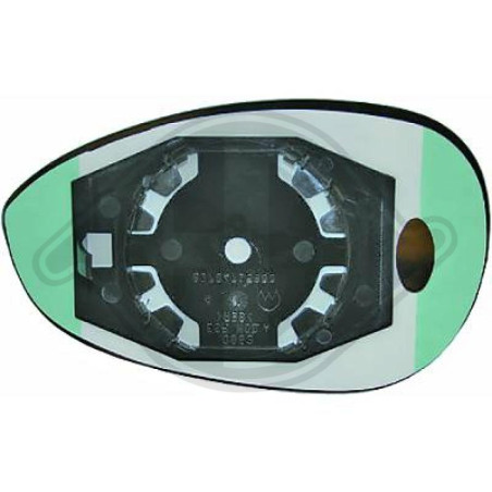 Vetro specchio Specchio esterno Fiat 500 Abarth 08-15 (Cod. D-3405127)