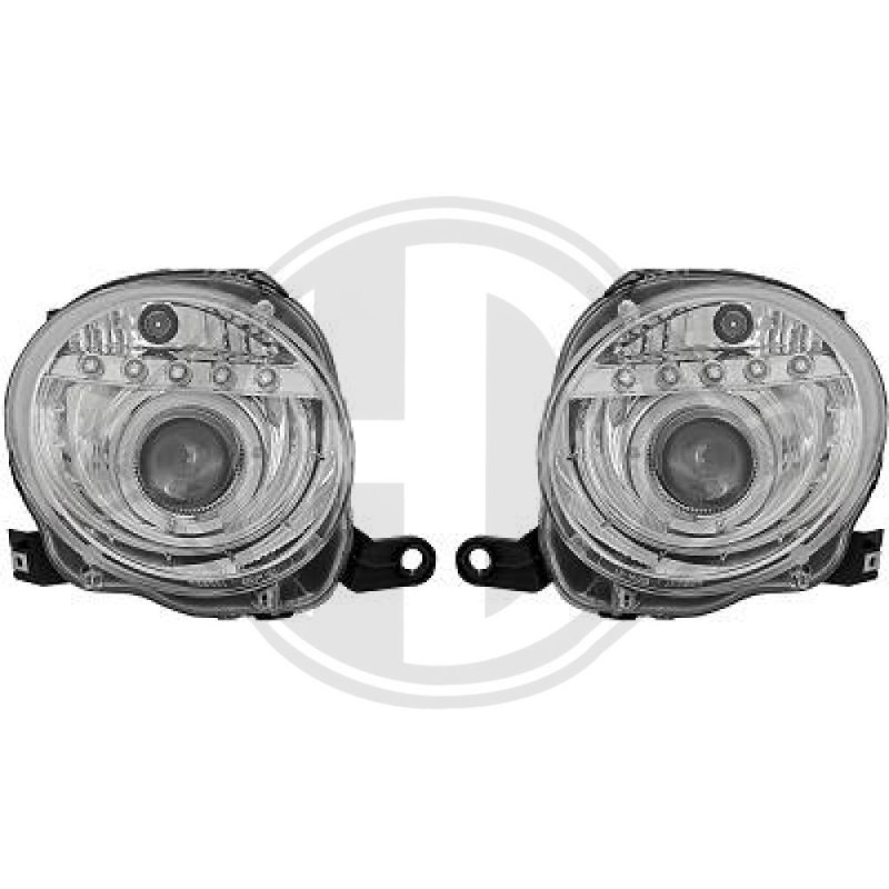 SET FARI ANTERIORI Fiat 500 Abarth 08-15 (Cod. D-3405280)