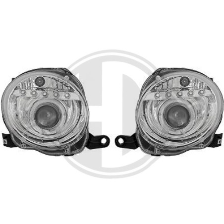 SET FARI ANTERIORI Fiat 500 Abarth 08-15 (Cod. D-3405280)