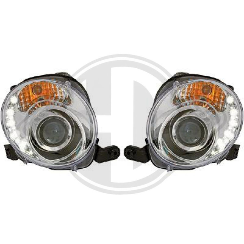 SET FARI ANTERIORI Fiat 500 Berl./Cabrio 05-15 (Cod. D-3405285)