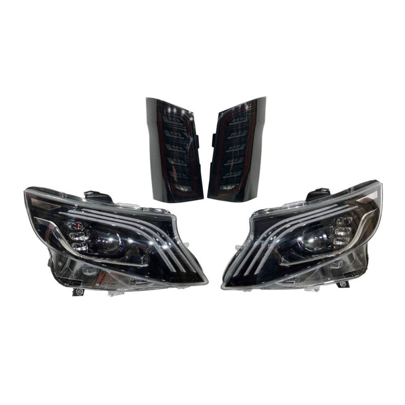 Fari e Fari posteriori Mercedes Vito 260 2016-2020 Look Mayback (Cod. E-FAME069075)