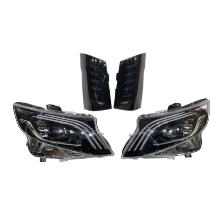 Fari e Fari posteriori Mercedes Vito 260 2016-2020 Look Mayback (Cod. E-FAME069075)