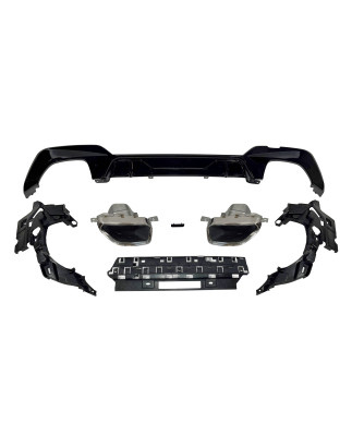 Diffusore Posteriore BMW G20 / G21 340 Look M Performance Nero lucido (Cod. E-TCB6317)