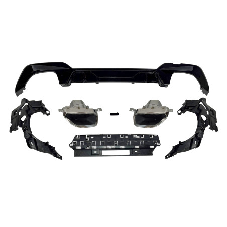 Diffusore Posteriore BMW G20 / G21 340 Look M Performance Nero lucido (Cod. E-TCB6317)