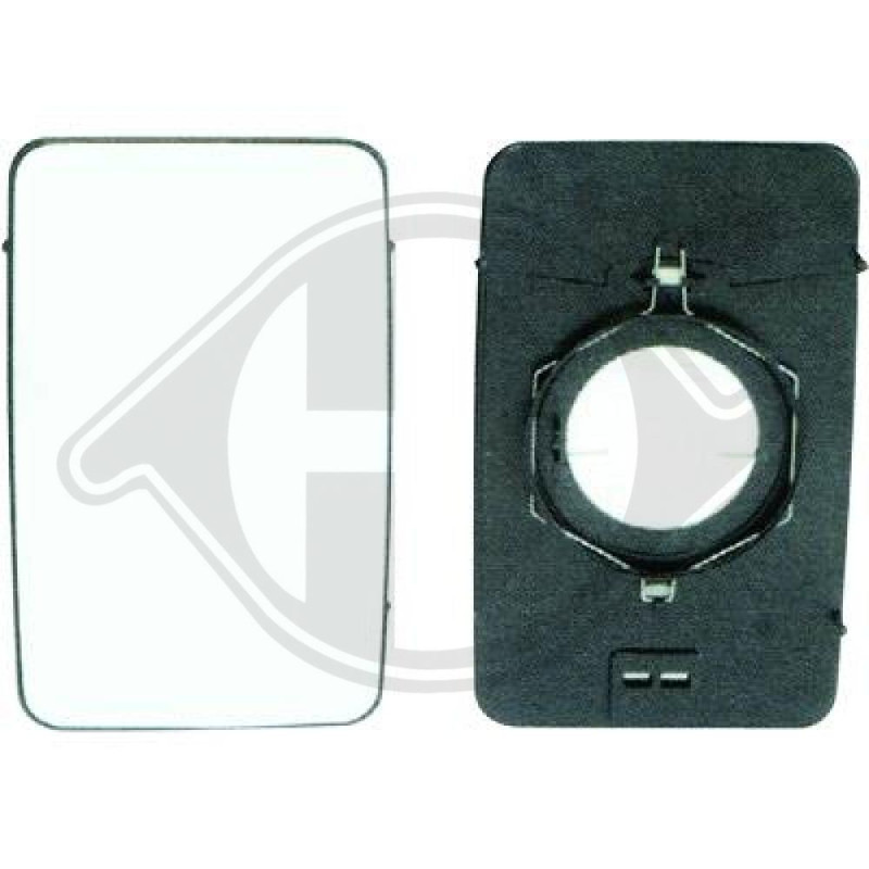 Vetro specchio Specchio esterno Fiat Iveco Daily 00-06 (Cod. D-3492128)