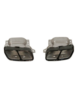 Terminali Di Uscita Di Scarico Mercedes W176/W117 look A45 Black (Cod. E-SIL00891)