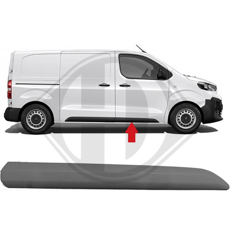 Modanatura decorativa/ protettiva Portiera anteriore Dx Citroen Jumpy / Spacetourer 16- (Cod. D-4098