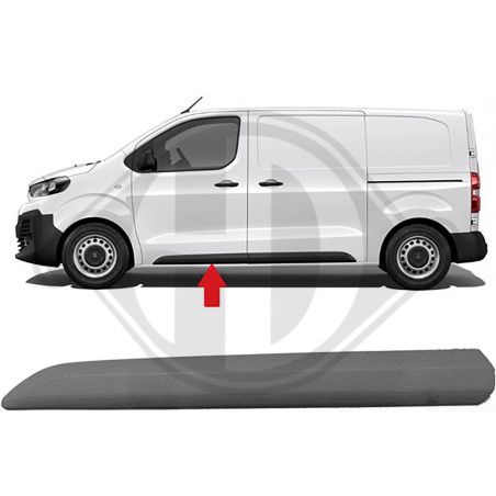 Modanatura decorativa/ protettiva Portiera anteriore Sx Citroen Jumpy / Spacetourer 16- (Cod. D-4098