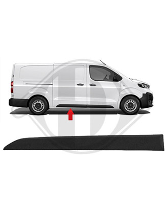 Modanatura decorativa/ protettiva Portiera posteriore Dx Citroen Jumpy / Spacetourer 16- (Cod. D-409