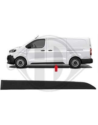 Modanatura decorativa/ protettiva Portiera posteriore Dx Citroen Jumpy / Spacetourer 16- (Cod. D-409