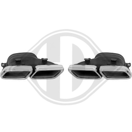 Terminale di scarico Mercedes classe C W205 1.14-7.18 (Cod. D-4167300)