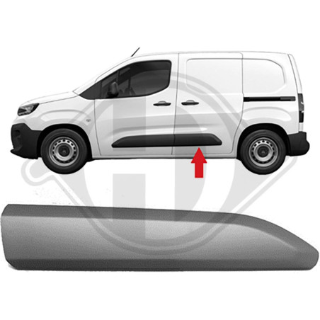 Modanatura decorativa/ protettiva Portiera posteriore Sx Citroen Berlingo Multispace/Kastenw.18- (Co