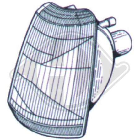 Indicatore direzione anteriore destro Peugeot 205 83-96 (Cod. D-4221072)