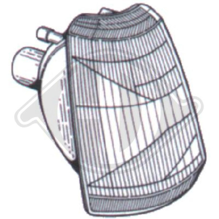 Indicatore direzione anteriore sinistro Peugeot 205 83-96 (Cod. D-4221073)