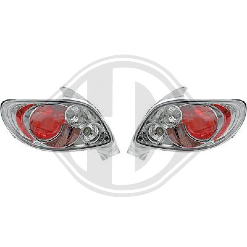 Kit fanalino posteriore Peugeot 206/206CC 98-06 (Cod. D-4225095)