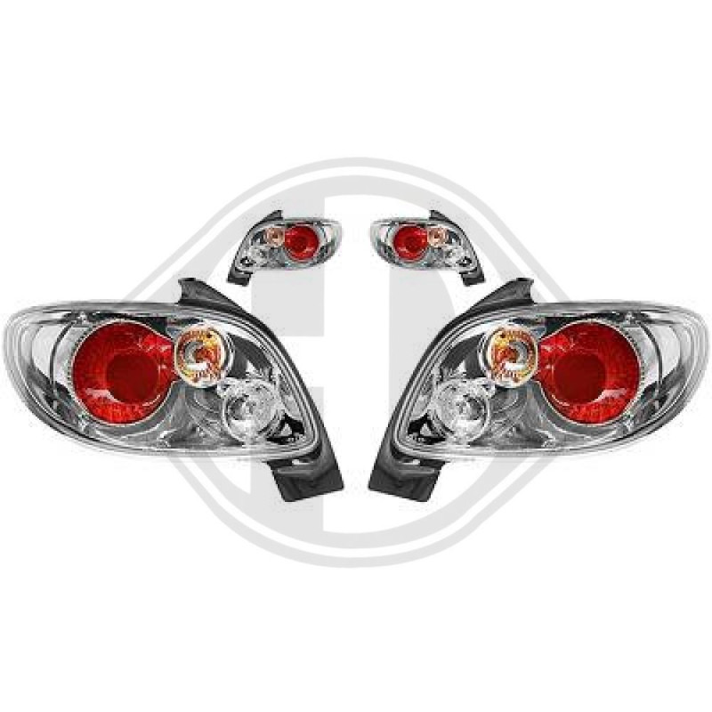 Kit fanalino posteriore Peugeot 206/206CC 98-06 (Cod. D-4225695) Kit fanalino posteriore Peugeot 206/206CC 98-06 (Cod. D-4225695)