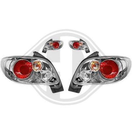 Kit fanalino posteriore Peugeot 206/206CC 98-06 (Cod. D-4225695)
