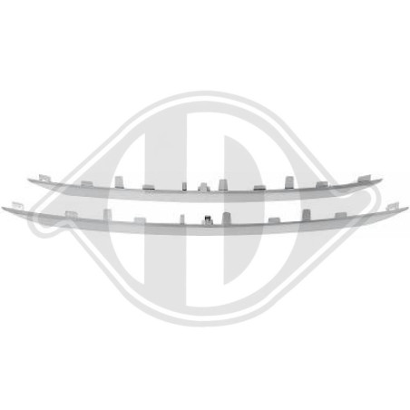 Kit modanature decorative/ protettive Griglia radiatore Peugeot 2008 14-16 (Cod. D-4227642)