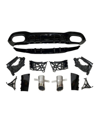 Diffusore Posteriore Mercedes V177 Look AMG A45 4 Porte (Cod. E-TCM0354)