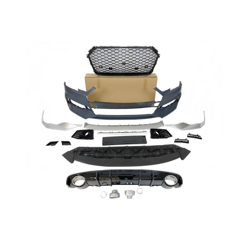 Kit Estetico Audi A4 B9 2016-2019 Look RS4 (Cod. E-TCA022910227)