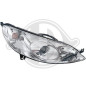 Faro anteriore destro Peugeot 407 Berlina/Station wagon 04-10 (Cod. D-4243080)