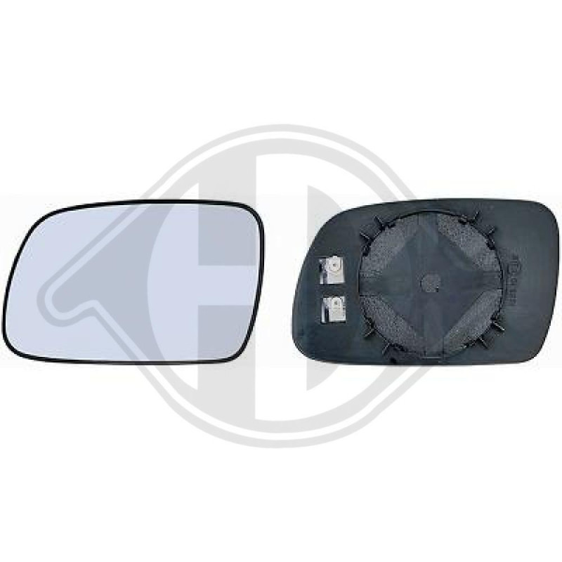 Vetro specchio Specchio esterno Peugeot 407 Berlina/Station wagon 04-10 (Cod. D-4243227)