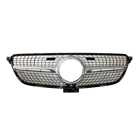 Griglia Mercedes GLE Coupe C292 (2015-2018) GLE W166 SUV (2015-2018), Look Diamond Fotocamera Chrome