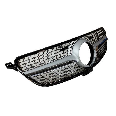 Griglia Mercedes GLE Coupe C292 (2015-2018) GLE W166 SUV (2015-2018), Look Diamond Fotocamera Chrome