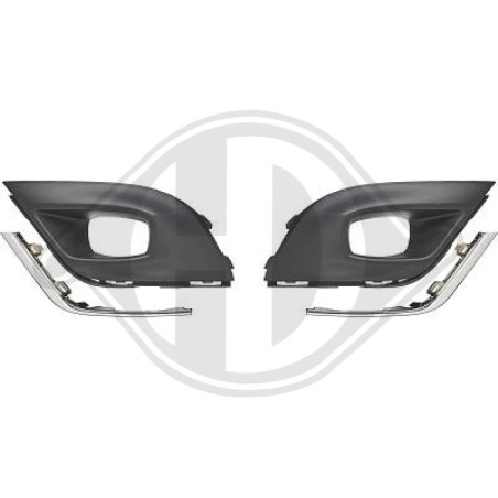 Griglia di ventilazione Paraurti anteriore Dx Renault Clio IV 16-19 (Cod. D-4416149)