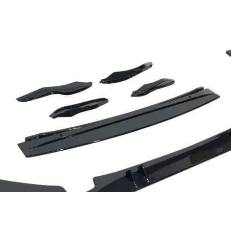 Spoiler Anteriore Audi A6 2016-2018 look RS6  Nero lucido (Cod. E-TCA0280)
