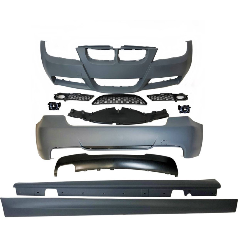 Kit Estetico BMW E90 05-08 Look M-Tech fendinebbia (Cod. E-TCB0090666859400142GRILL)