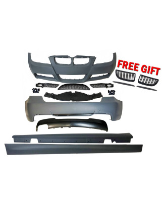 Kit Estetico BMW E90 05-08 Look M-Tech fendinebbia (Cod. E-TCB0090666859400142GRILL)