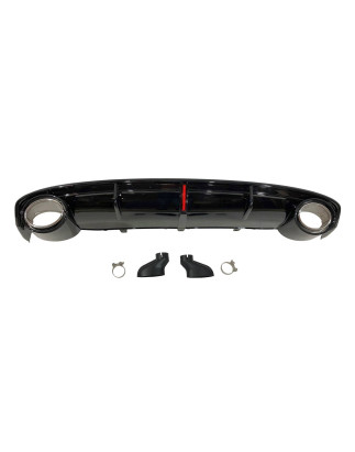 Diffusore Posteriore Audi A7 2011-2014 Look RS7 per SLine / S7 (Cod. E-TCA0307)