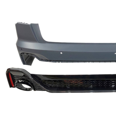 Paraurti Posteriore Audi A6 C8 4 Porte Look RS6 Carbonio (Cod. E-TCA02591)