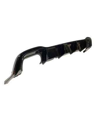 Diffusore Posteriore Volkswagen Golf 8 GTI MAX Nero lucido 2 Uscite doppio (Cod. E-TCW6227)