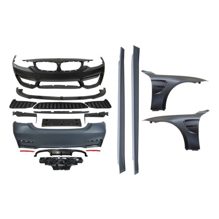 Kit Estetico BMW F36 Look M4 Parafanghi Anteriori cofano (Cod. E-TCBF344F328F314F31092931)