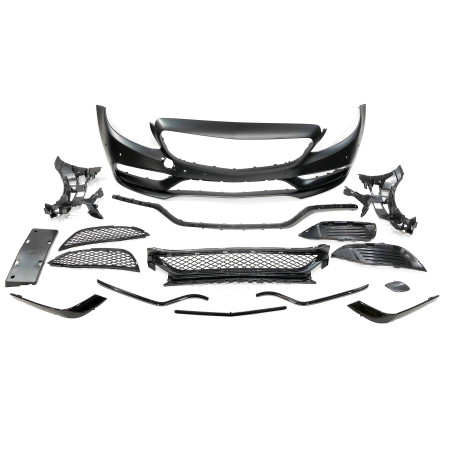 Kit Estetico Mercedes W205 2014-2018 4P / SW Look C63 (Cod. E-TCM0200016201230143N)