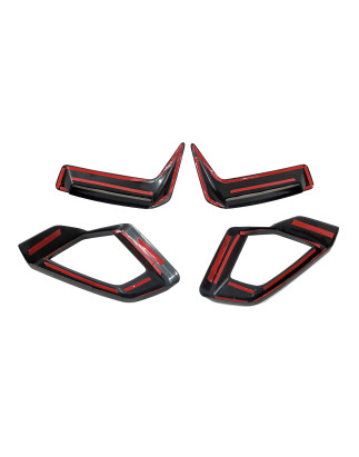 Splitters Anteriore BMW G05 X5 / G18 LCI Nero lucido (Cod. E-TCB4651)