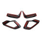 Splitters Anteriore BMW G05 X5 / G18 LCI Nero lucido (Cod. E-TCB4651)