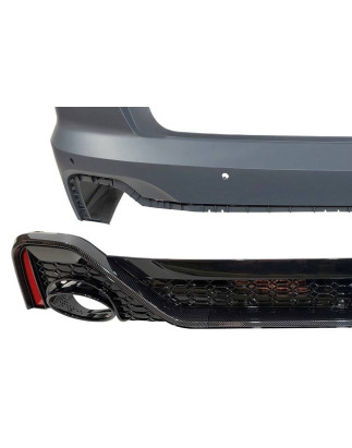 Paraurti Posteriore Audi A6 C8 Avant 2020 Look RS6 Carbonio (Cod. E-TCA0289)