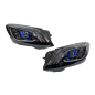 Fanali Anteriori Mercedes W222 Look Facelift Black (Cod. E-FAME089)
