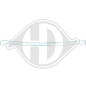 Modanatura decorativa / protettiva Griglia radiatore Toyota Land Cruiser Prado J15 09-13 (Cod. D-667