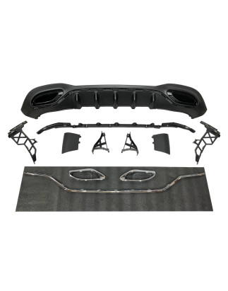 Diffusore Posteriore Mercedes W177 Look AMG (Cod. E-TCM0397)